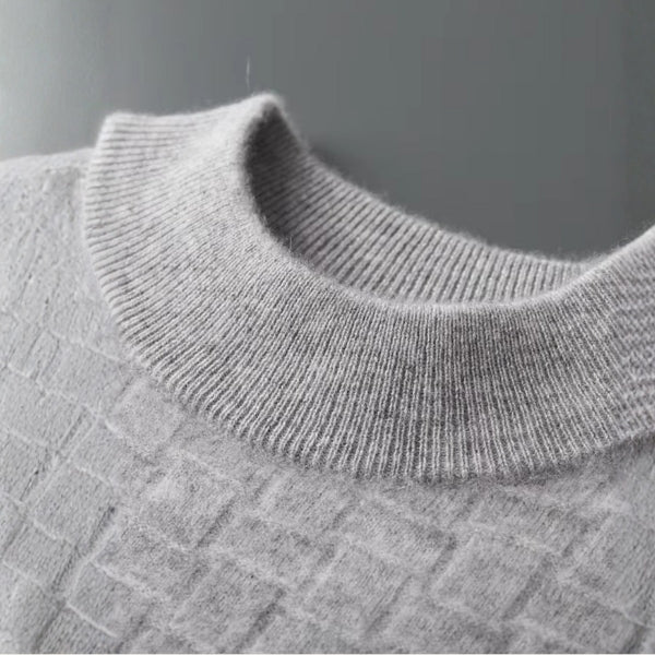 The Oslo Merino Wool Mock Neck Sweater