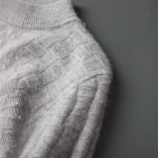 The Oslo Merino Wool Mock Neck Sweater